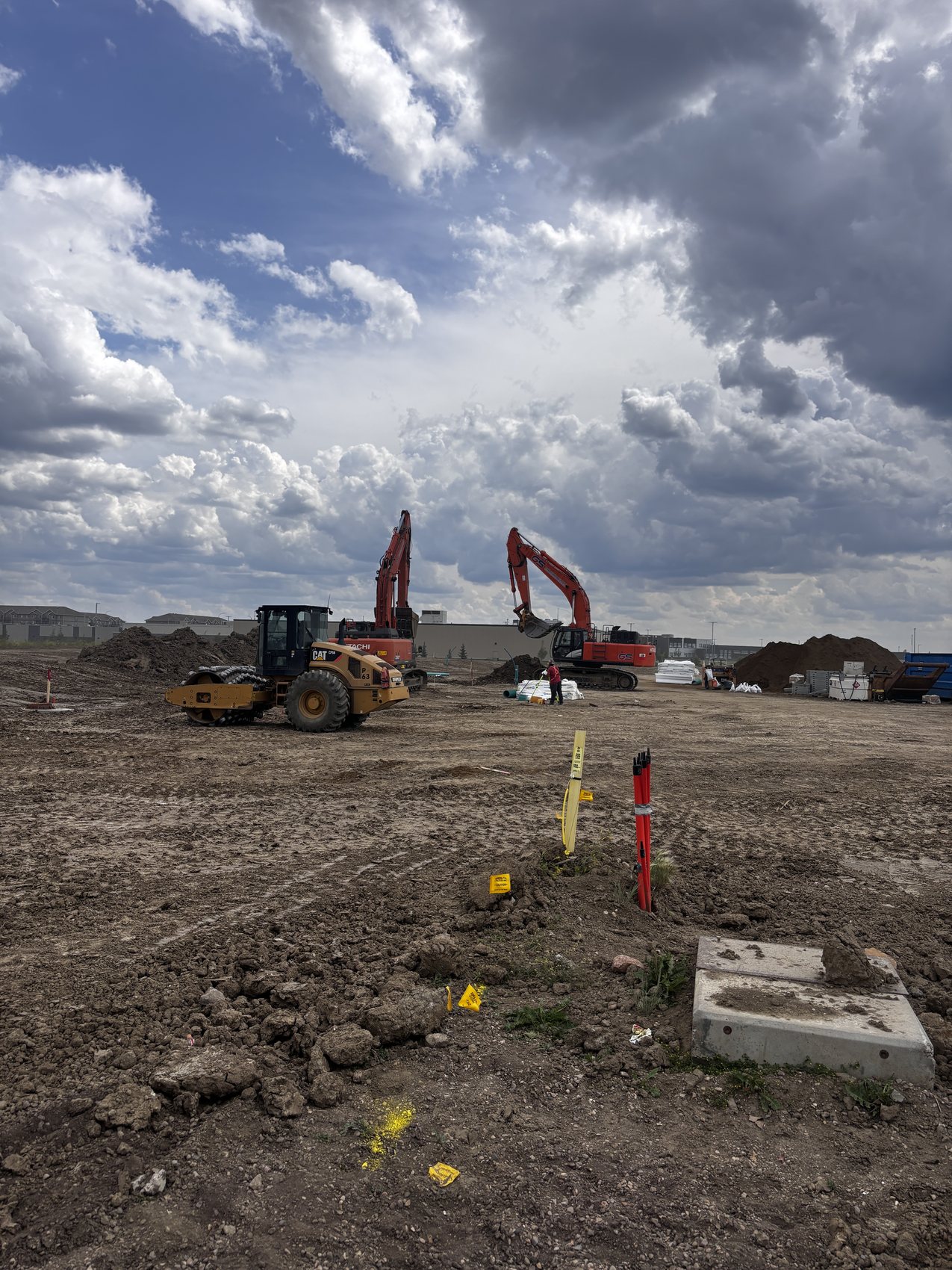 Land development site overview Edmonton Alberta