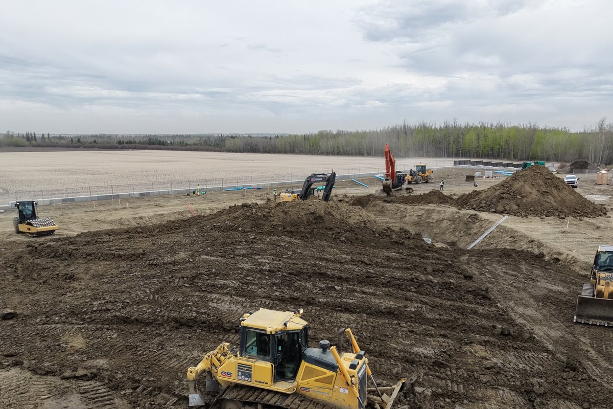 Site grading and earthworks field activity