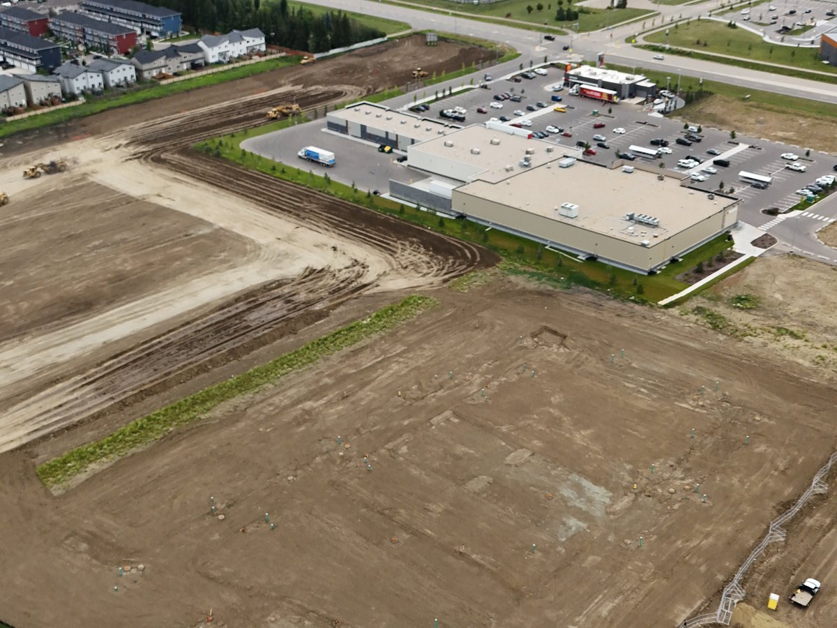 Land development excavation Edmonton Alberta