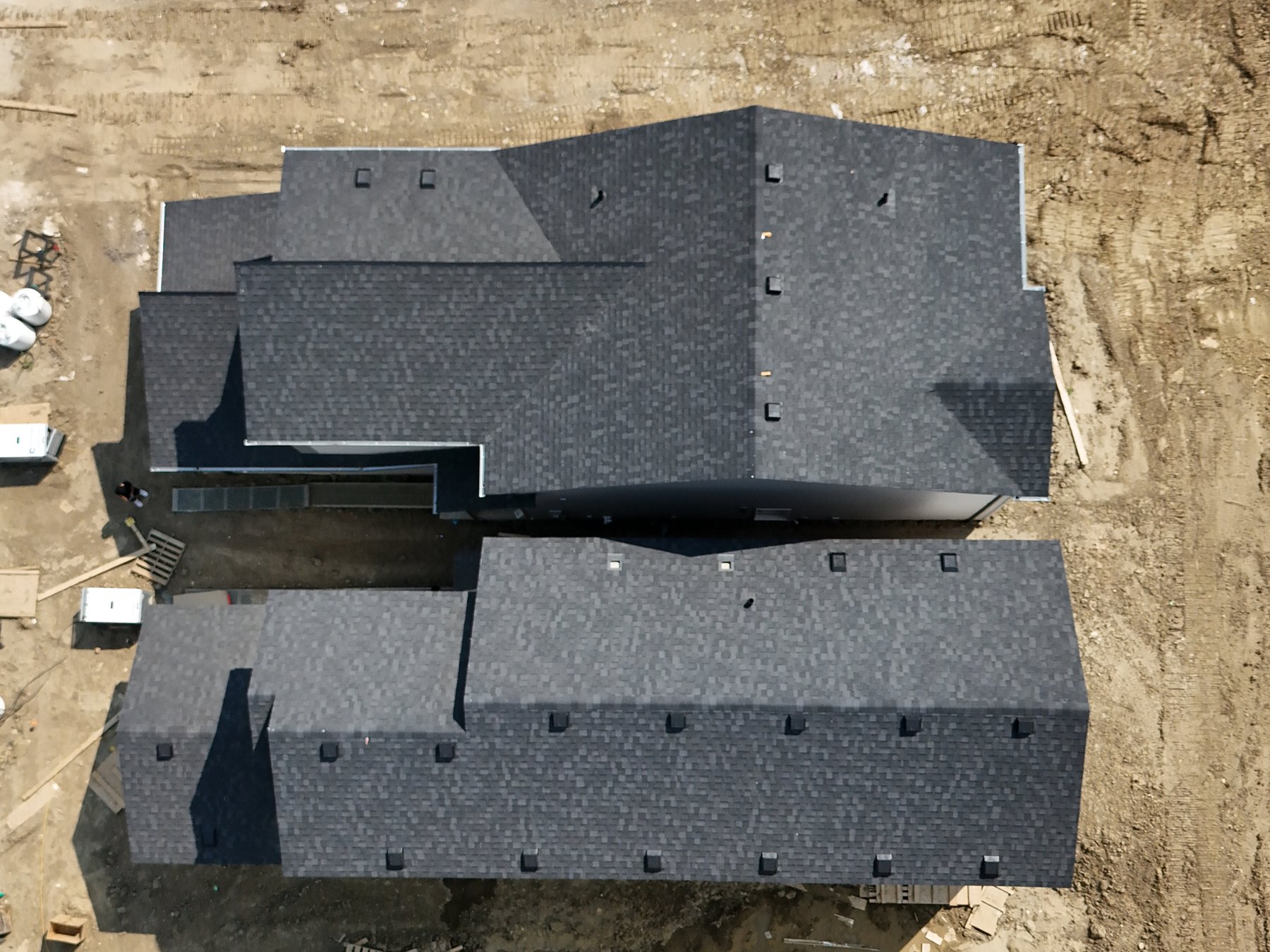 Completed residential infill home in Edmonton